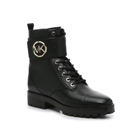 michael kors schnürboots tatum ankle boot weiss|Michael Michael Kors Tatum Combat Boot .